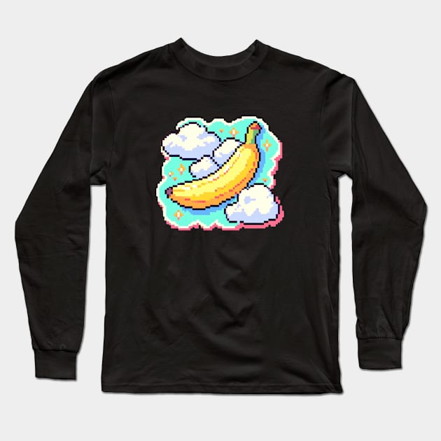 Banana Cloud Harvest Field Product Since Vintage Sweet Long Sleeve T-Shirt by Flowering Away